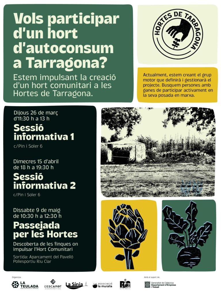 Impulsem un hort d’autoconsum comunitari a Tarragona